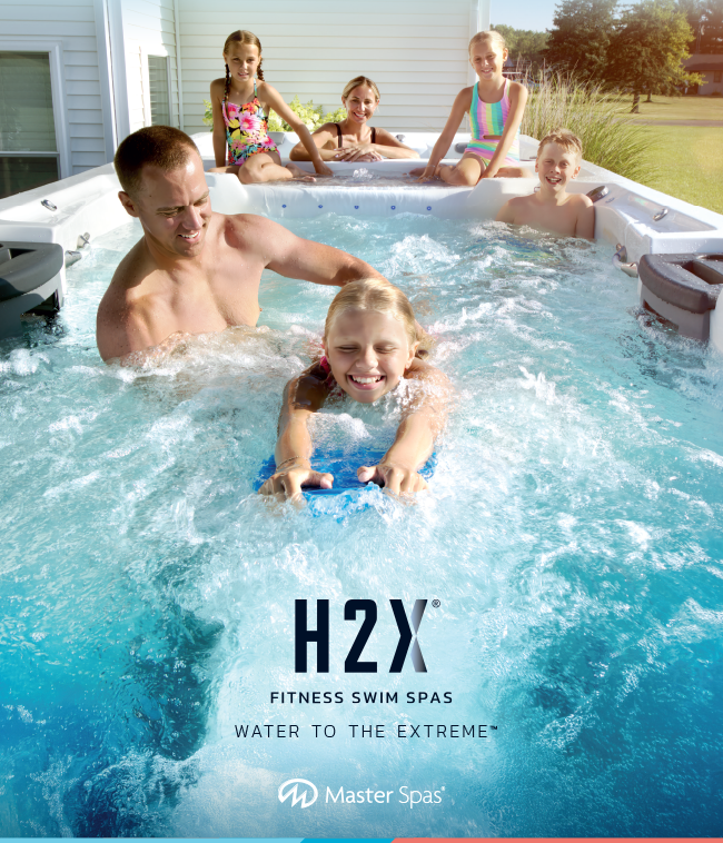 H2X swim spa brochure cover