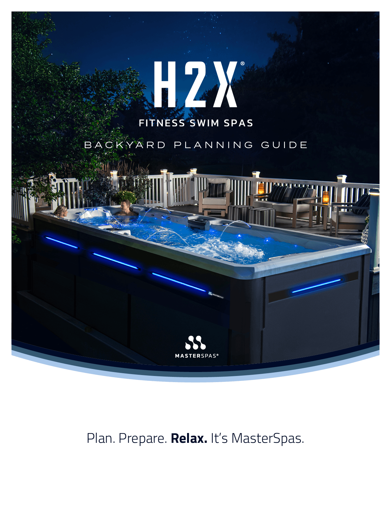 Cover of MasterSpas Backyard Planning Guide.